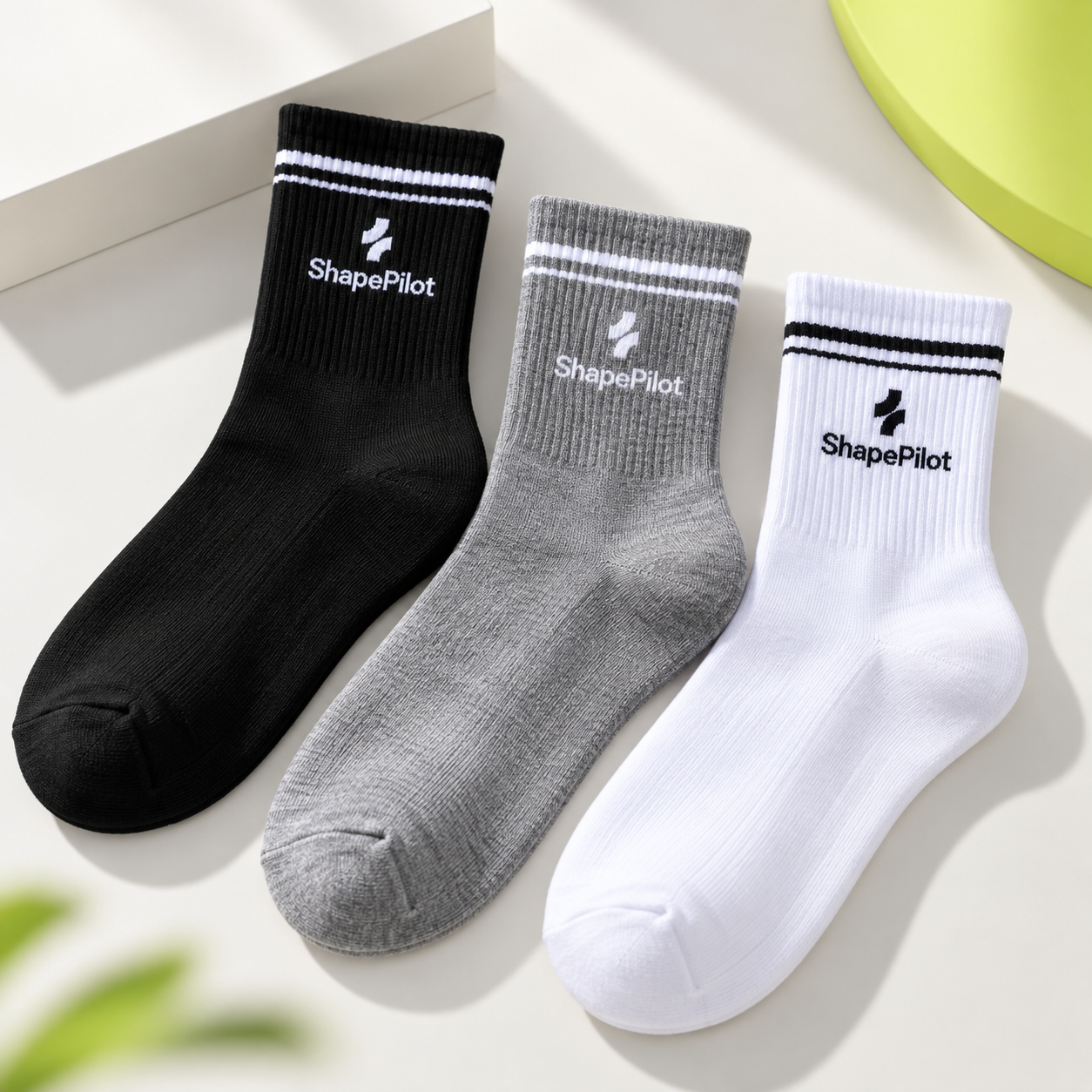 Everyday Striped Crew Socks