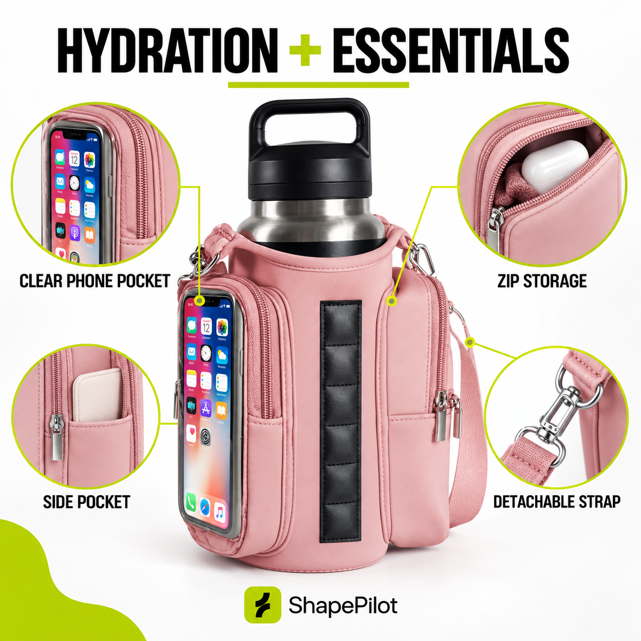 HydraCarry Gym Bottle Bag advantages