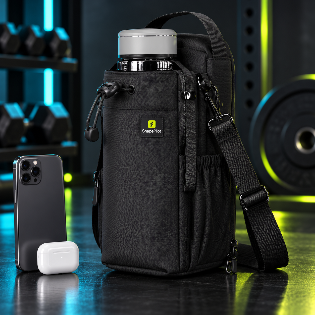 MagLock Magnetic Gym Bottle Bag